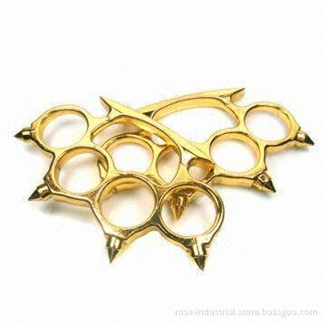 Knuckle duster, thorn style, 6.5cm length and 11.5cm width, made of high hardness steel
